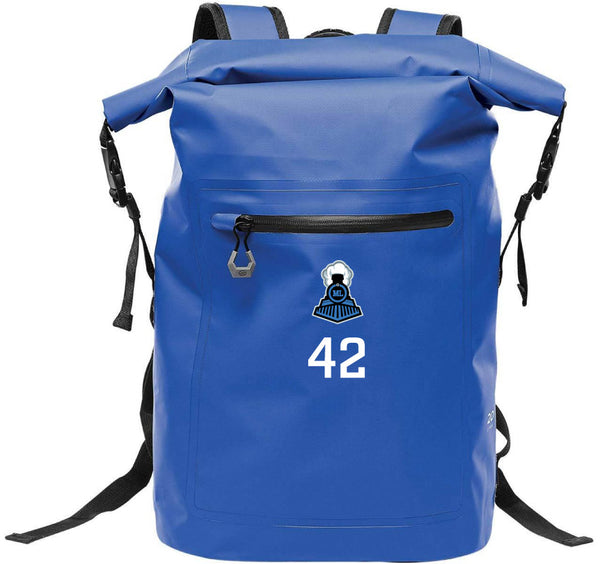 Technical Roll Top Waterproof Backpack 35L (BLUE) | Villanova University Main Line Fall 2025