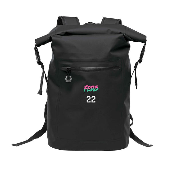 Technical Roll Top Waterproof Backpack 35L (BLACK) | San Diego State Federales Fall 2024