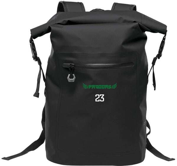 Technical Roll Top Waterproof Backpack 35L (BLACK) | Loyola Flying Pagodas Fall 2024