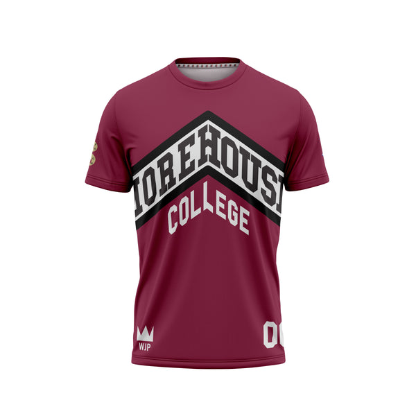 Full Sub N-Knit Short Sleeve (DARK MAROON) | Morehouse College Spring 2025