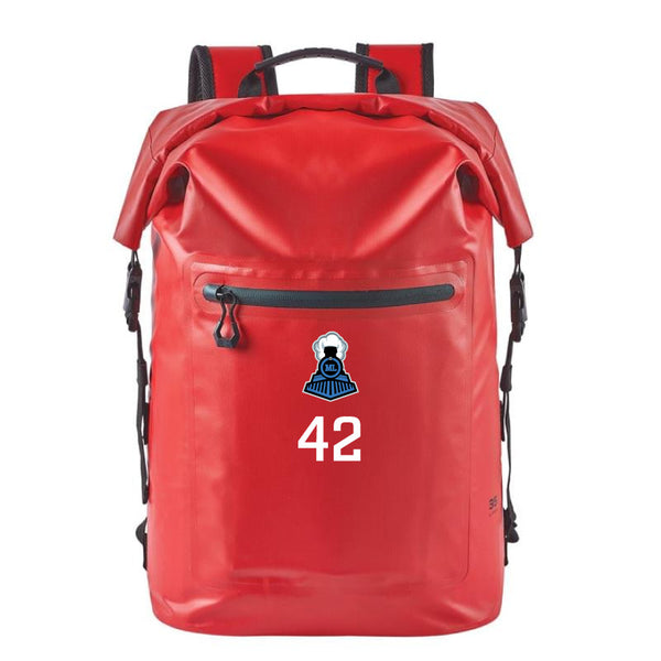 Technical Roll Top Waterproof Backpack 35L (RED) | Villanova University Main Line Fall 2025