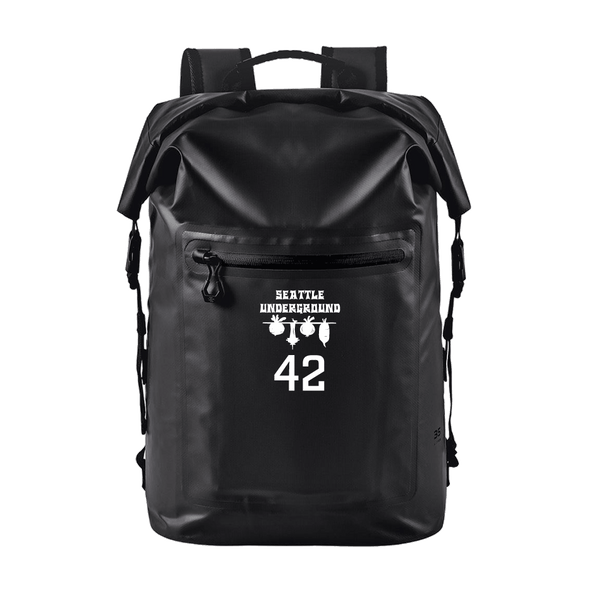 Technical Roll Top Waterproof Backpack 35L (BLACK) | Seattle Underground August 2025