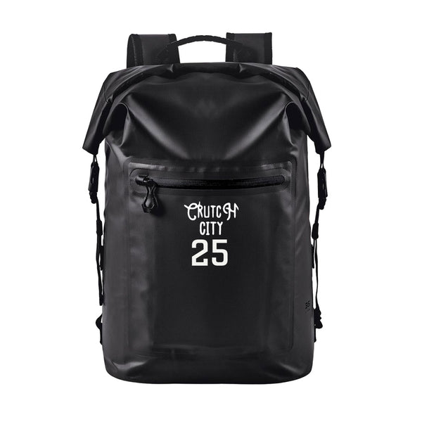 Technical Roll Top Waterproof Backpack 35L (BLACK) | Houston Crutch City Summer 2026