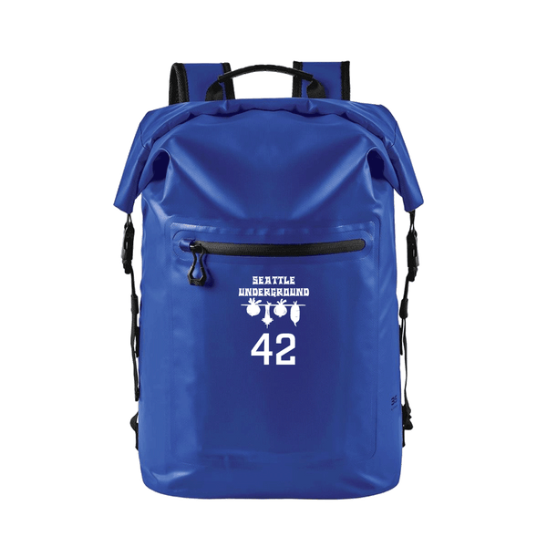Technical Roll Top Waterproof Backpack 35L (BLUE) | Seattle Underground August 2025