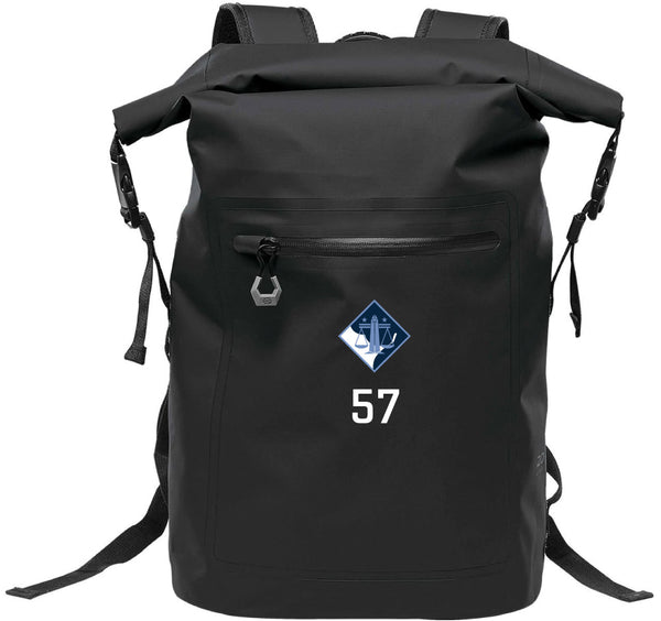 Technical Roll Top Waterproof Backpack 35L (BLACK) | Georgetown University Justice Fall 2025