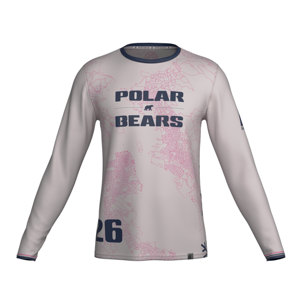 Full Sub N-Knit Long Sleeve (WHITE) | San Francisco Polar Bears Summer 2026