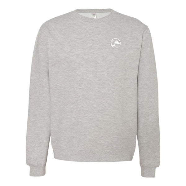 Premium Midweight Crewneck (Grey) | Depaul University Winter 2025