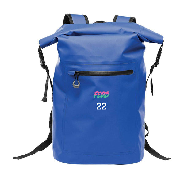 Technical Roll Top Waterproof Backpack 35L (BLUE) | Federales Spring 2025 Fan Store