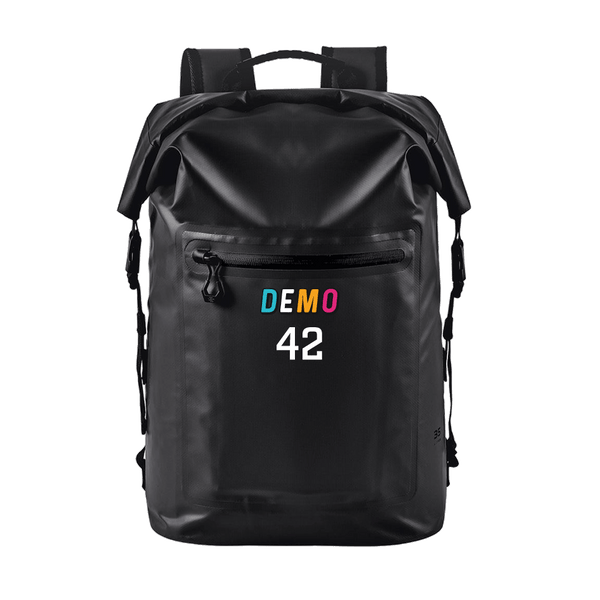 Technical Roll Top Waterproof Backpack 35L (BLACK) | Iowa DeMo Spring 2026