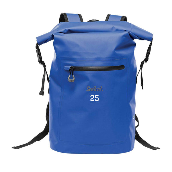 Technical Roll Top Waterproof Backpack 35L (BLUE) | University of Pittsburgh En Sabah Nur A Spring 2025