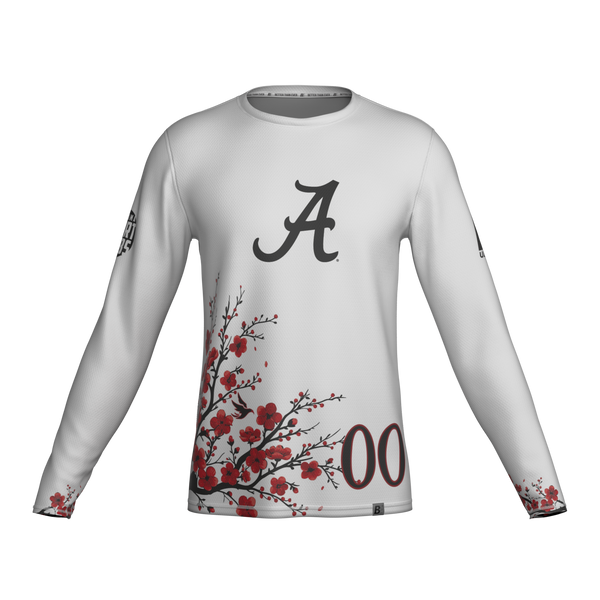 Full Sub N-Knit Long Sleeve (WHITE) | University of Alabama Yellow Hammer Fall 2025