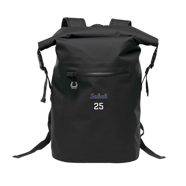 Technical Roll Top Waterproof Backpack 35L (BLACK) | University of Pittsburgh En Sabah Nur A Spring 2025