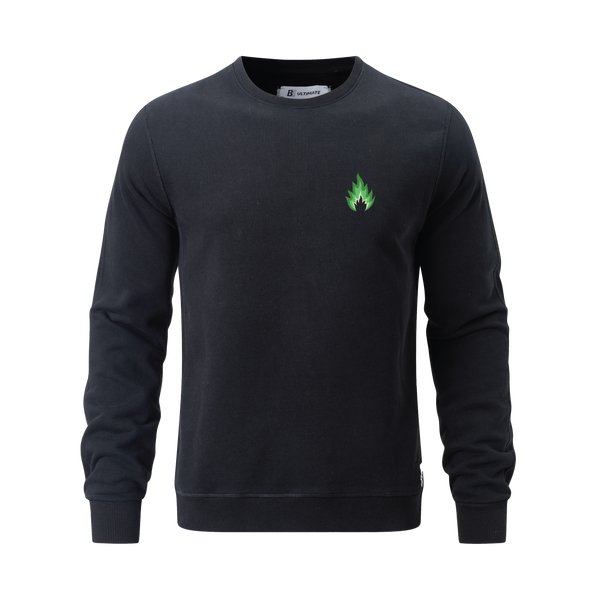 Off-Day Heavyweight Crewneck (BLACK) | Virginia Tech University Burn Winter 2025