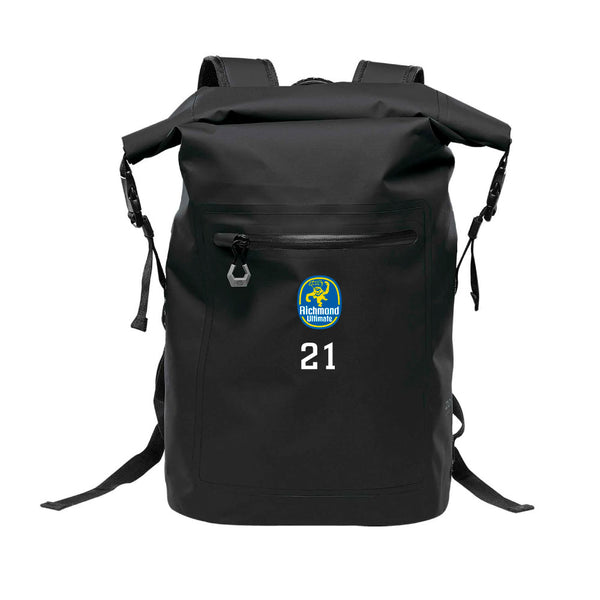 Technical Roll Top Waterproof Backpack 35L (BLACK) | Spidermonkeys Spring 2025 Fan Store