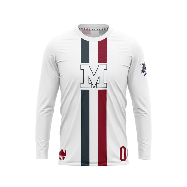 Full Sub N-Knit Long Sleeve (LIGHT RACING STRIPES) | Morehouse Fall 2024 Fan Store