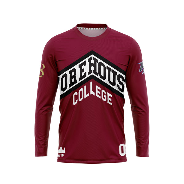 Full Sub N-Knit Long Sleeve (DARK MAROON) | Morehouse College Spring 2025