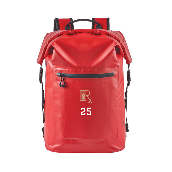 Technical Roll Top Waterproof Backpack 35L (RED) | Richmond Revival August 2025