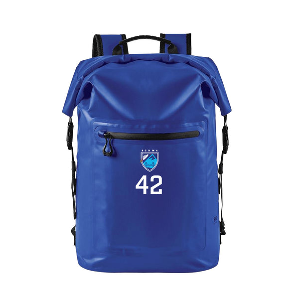 Technical Roll Top Waterproof Backpack 35L (BLUE) | Portland Schwa Spring 2026