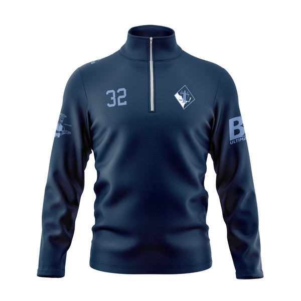 Full Sub Softflex 1/4 Zips Long Sleeve | Georgetown University Justice Fall 2025