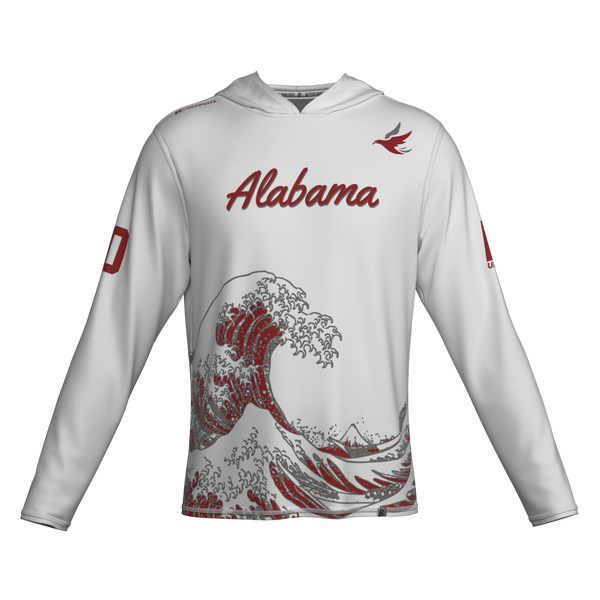 Full Sub N-Knit Sun Hoodie (WHITE) | University of Alabama Yellow Hammer Fall 2025