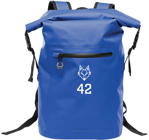 Technical Roll Top Waterproof Backpack 35L (BLUE) | Marist College Ultimate Fall 2024