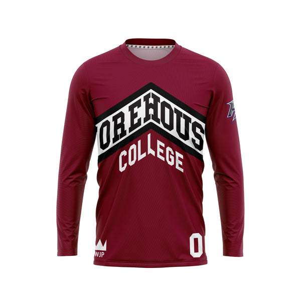 Full Sub N-Knit Long Sleeve (DARK MAROON) | Morehouse Fall 2024 Fan Store